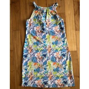 Lulu B Colorful Keyhole Shift Dress Tropical Size XS SPF50 Excellent Condition!